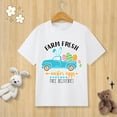 thumbnail image 3 of Camiseta de algodón puro para niños, camiseta con estampado de huevo de conejito de Pascua feliz, camiseta de manga corta con cuello redondo, ropa para niños, camiseta para bebés, ropa para niñas, 3 of 5