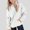 White, variant on Piuwrlz Girls Hood Halloween Sweatshirts Kids Pattern Hat Hoodies Long Sleeve Pullover Green Size 9 Years