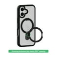 thumbnail image 3 of onn MagSafe Compatible Phone Case with Kickstand for iPhone 17 - Black/Frosted Clear, 3 of 9
