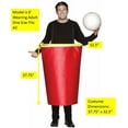 thumbnail image 2 of Rasta Imposta Red Beer Pong Cup Men's Halloween Fancy-Dress Costume for Adult, One Size, 2 of 2
