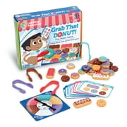 Learning Resources Grab That Donut Fine Motor Game - 39 pieces, Educational Games for Boys and Girls Ages 3+, Toddler Learning Games