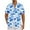Blue#4, variant on cocolona Mens Vacation Casual Beach Shirts Summer Turndown Collar Short Sleeve Hawaiian Shirts Fashion Floral Print Tops Blouses White XL
