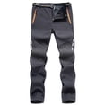 thumbnail image 3 of Pantalones de senderismo para hombres Pantalones de senderismo para hombre escalada al aire libre senderismo Camping finos sueltos informales deportivos bolsillos con cremallera pantalones de secado r, 3 of 7