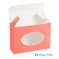thumbnail image 4 of Uxcell 3.8x2.8x1.2" Paper Soap Box with Window, 20 Pack Soap Boxes Oval Presents Packaging Boxes, Pink, 4 of 6