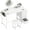 White, variant on White Vanity Desk with Mirror and Light, Makeup Table Set with Chair, 8 Large Fabric Drawers & Power Outlet for Girls Bedroom
