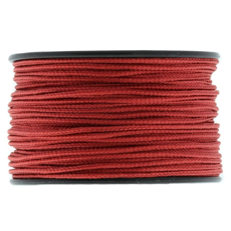 Micro Cord Paracord 1.18mm x 125' Red by Jig Pro Shop - Made in