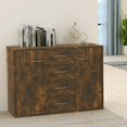 thumbnail image 1 of vidaXL Sideboard Smoked Oak 88x30x65 cm Engineered Wood, 1 of 5