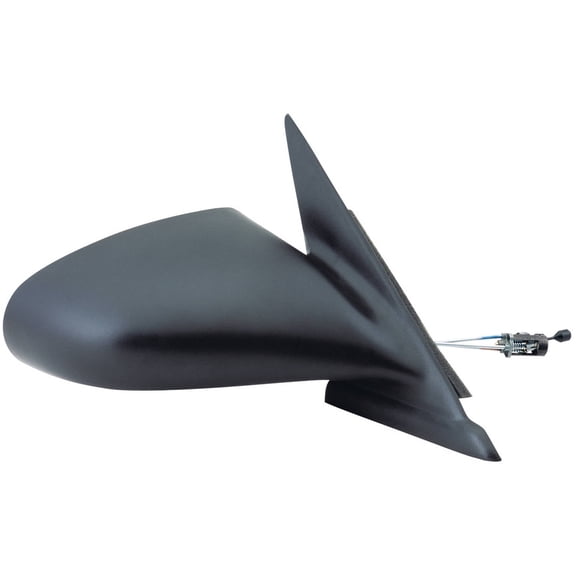 60515C - Fit System Passenger Side Mirror for 95-99 Dodge Neon, Plymouth Neon, black, non-foldaway, Manual Remote