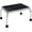 Chrome Without Handle, variant on Heavy-Duty Foot Step Stool with Welded Steel Legs Non-Slip Sturdy One Step Stool for Kitchen Bathroom Bedroom Entryway High Load Capacity Heavy Duty Step Stool