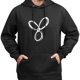 thumbnail image 3 of Sudadera con capucha de línea abstracta artística, algodón agradable para la piel, top informal unisex(S), 3 of 5