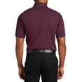 thumbnail image 2 of Mafoose Mens Dry Zone Colorblock Ottoman Polo Maroon/ Black X-Large, 2 of 5