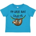 thumbnail image 3 of Inktastic My Great Aunt Loves Me Cute Sloth and Baby Boys or Girls Toddler T-Shirt, 3 of 5