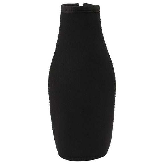 6 Pack Beer Bottle Cooler Sleeves Neoprene Insulated Cover Black