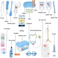 thumbnail image 4 of Doctor Kit for Toddlers 3-5 Kids Toys for 2 3 4 Year Old Girls Boys Dentist Doctor Toy Pretend Play Set Dress Up with Stethoscope Costume Educational Medical Kit Role Play Birthday Gifts Aged(Blue), 4 of 8