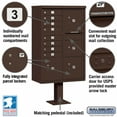 thumbnail image 4 of Cluster Box Unit with 8 Doors and 4 Parcel Lockers in Bronze with USPS Access Type VI, 4 of 4