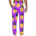 thumbnail image 5 of Pisexur Sweatpants for Men High-end Fabric Work Pants for Men,Men Printing Elastic Waist Draw Rope Pocket Full Length Pants Purple,S, 5 of 5
