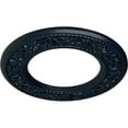 thumbnail image 3 of Ekena Millwork 13 3/8"OD x 7 1/2"ID x 3/4"P Blackthorn Ceiling Medallion (Fits Canopies up to 7 1/2"), Hand-Painted Midnight Dream, 3 of 6