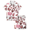 thumbnail image 4 of oqasdz Girls Pajamas Long Sleeve Cute Print Loungwear Home Outfit for Kids and Toddler Casual Sleepwear Durable Cozy Pajama Set, 4 of 4