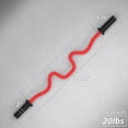 thumbnail image 3 of Synergee Commercial Super Easy Curl Olympic Bar Red Cerakote with Powder Coated Black Bushings Excellent for Bicep Curls and Triceps Extensions, 3 of 7