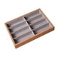 thumbnail image 4 of Caja de almacenamiento para gafas de sol con compartimento de terciopelo para mujeres, hombres, joyas, relojes y gafas. Sin tapa de palisandro, 4 of 9