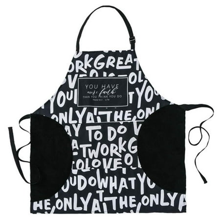 

QING SUN Apron Women Kitchen Apron Chef Apron Adjustable Aprons With Big Pocket For