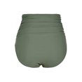 thumbnail image 4 of Hilor Women's High Waisted Bikini Bottom Shirred Hispter Tankini Briefs Swim Shorts, 4 of 4