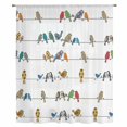 thumbnail image 2 of Cute Birds Sheer Curtains 63 Inches Long, Funny Snowflake Wire Sparrow Light Filering Curtains, Breathable Simi Curtain Privacy Drapes for Living Room Bedroom Lightweight Window Treatment, 2 of 9