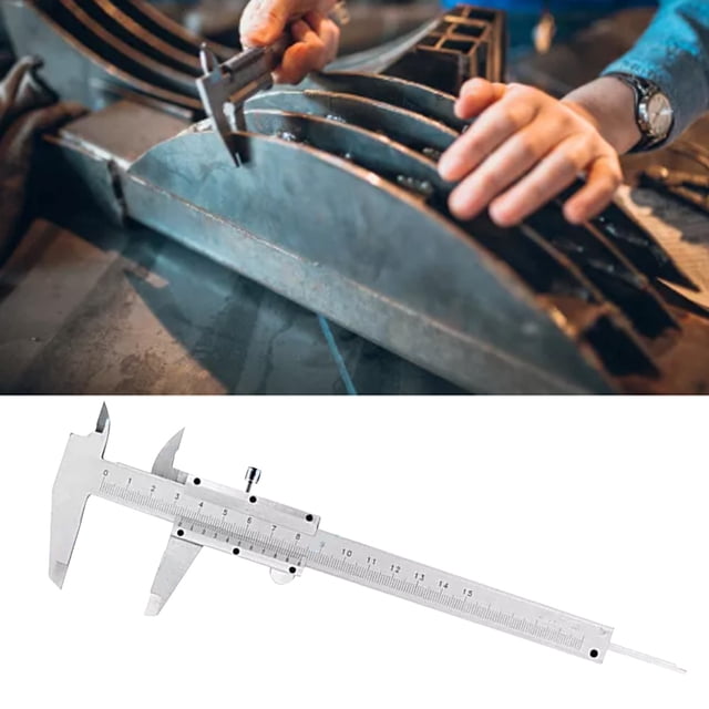 Calibrador Vernier BuyWeek 0 a 150 mm Acero al carbono