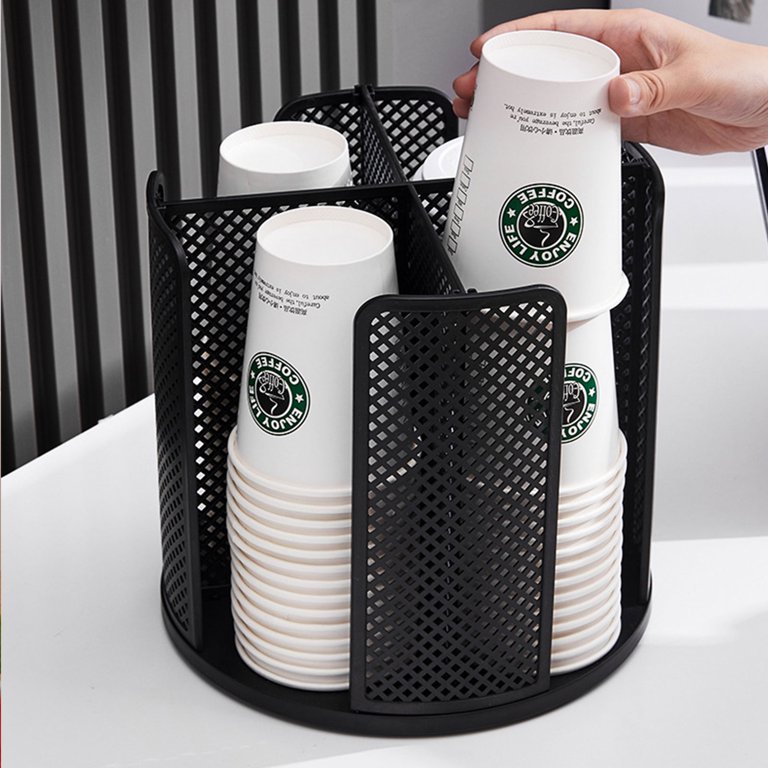  Disposable Coffee Cup Dispenser Lid Holder for Counter, Wood 6  Compartments Coffee Station Organizer for Cup Lid Sleeve Pods Condiment,  Paper Cup Dispenser Coffee Bar Accessories Storage Organizer : Home 