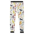 thumbnail image 4 of Outfits for Boys 2 14 Years Round Neck Shorts Pants 3 Piece Kids Daily Home Casual Elastic Waist Boys' Clothing Sets, 4 of 5