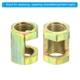 thumbnail image 5 of Uxcell M10x1mm Hexagon Coupling Nut, 20mm Threaded Iron Zinc Plating Lamp Pipe Connector Hardware Repair 15 Pack, 5 of 6