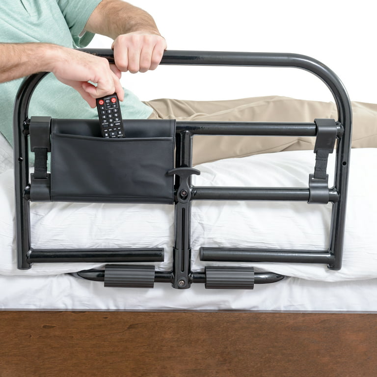 Stander Prime Bed Rail, Bariatric Bed Rail for Elderly Adults, Bed Safety  Rail with Organizer Pouch : : Health & Personal Care