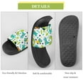 thumbnail image 7 of GZHJMY Stylish Slides for Women Men, Cartoon Cute Dinosaur and Plants Soft Flexible Slip-on Sandals Slippers, 7 of 7