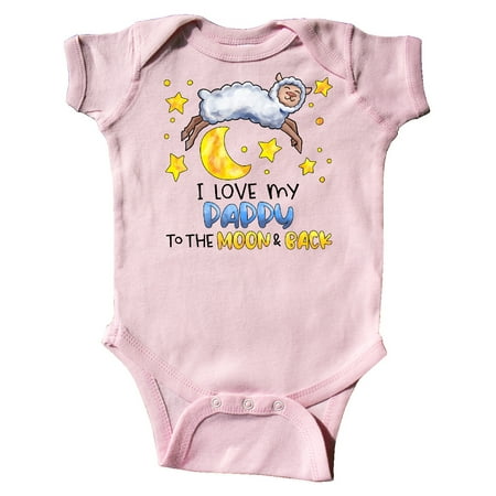 

Inktastic I Love my Pappy to the Moon and Back Cute Sheep Gift Baby Boy or Baby Girl Bodysuit