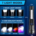 thumbnail image 3 of Linterna LED recargable Queena 990.000 lúmenes IPX6, paquete de 2, 3 of 8