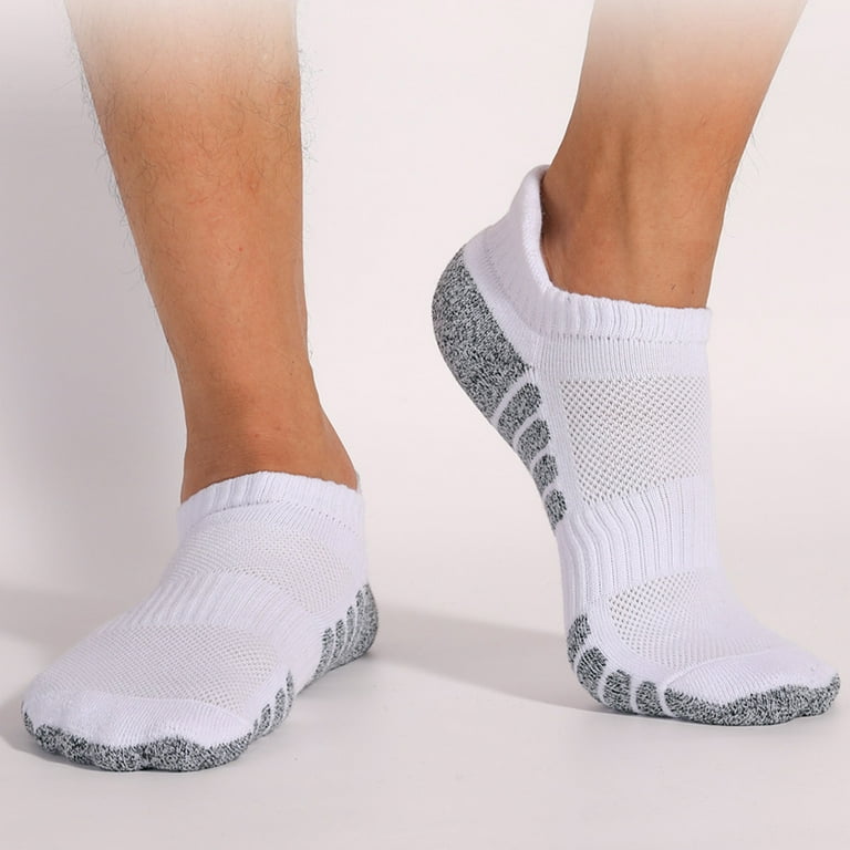 6 Pairs Cotton Short Men Socks Ankle Breathable Casual Sports Socks Summer Women s Low Cut Socks White M