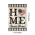 thumbnail image 2 of SHEIGUANNI Welcome America Stars Patriotic 4th of July Memorial Day Independence Day Garden Flag Yard Flag 12x18 Inch Double Sided Small Mini Yard Outdoor Outside Holiday Decoration, 2 of 6