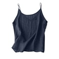 thumbnail image 2 of EliteGoogv Womens Tank Tops V Neck Chest Pocket Sleeveless Shirts For Women Summer Daily Vacation Casual Tops Navy L, 2 of 3