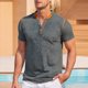 thumbnail image 1 of pstuiky camisetas para hombre, Camiseta deportiva informal con cuello en V y manga corta estampada para hombre camisetas de hombre xxl, 1 of 3