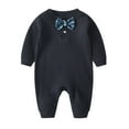 thumbnail image 2 of Bovxnpu Baby Girl Bodysuit, Infant Baby Cotton Bodysuits, Male And Female Babies Bodysuit Solid Color Button Knitted Long Sleeved Round Neck Jumpsuit 1 Year, 2 of 3