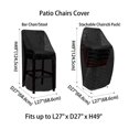 thumbnail image 2 of High Back Patio Chair Covers Waterproof Heavy Duty Stackable Outdoor Bar Stool Cover Black Patio Furniture Covers Outside Lounge Deep Seat Covers Large Tall Lawn Chair Covers High Back-2 Pack Black, 2 of 4