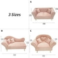 thumbnail image 3 of 1/6 Scale Dollhouses Loveseat Sofa Model Jewelry Box for Decoration and Pretend Play Scenes, 3 of 8