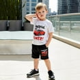 thumbnail image 7 of TAIAOJING Toddler Boys Short Sleeve Cute Fashion Prints T-Shirt Tops Shorts Child Kids Outfits Sets Leisure 18-24M, 7 of 7