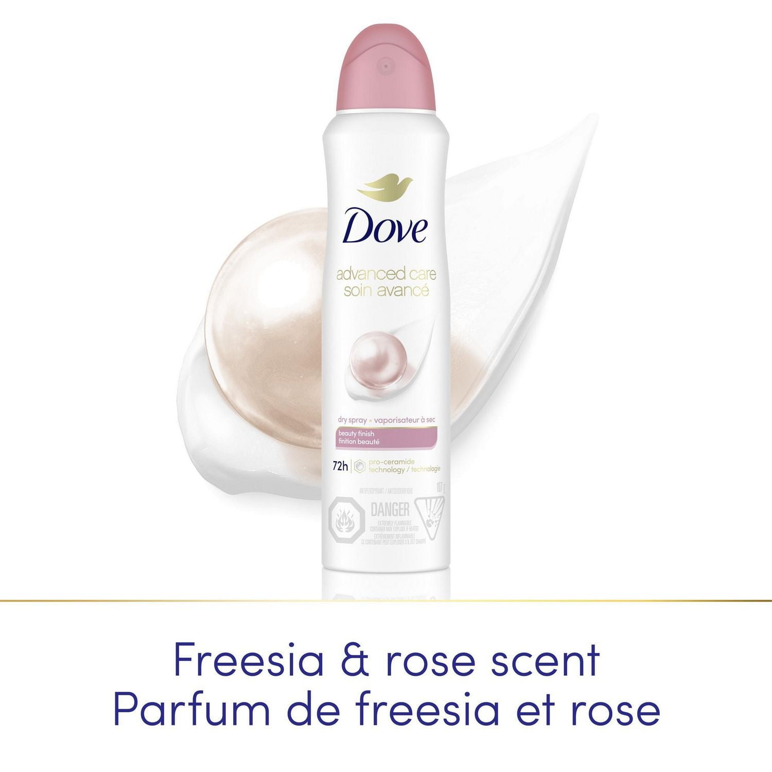 Dove Advanced Care Powder Soft Scent Dry Spray Antiperspirant, 107g Antiperspirant