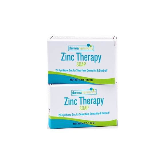 DermaHarmony 2% Pyrithione Zinc Bar Soap - 4 oz - (2 Bar Pack)