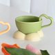 thumbnail image 5 of Taza de café de 160 ml, juego de tazas de café con bandeja, adecuada para fiestas familiares en cafeterías., 5 of 5