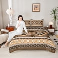 thumbnail image 4 of Feelyou Western Fashion Aztec Queen Comforter Set for Adult, Retro Abstract Buffalo Bedding Sets, Cowgirl Cowboy Reversible Bedding Comforter Set, Breathable Home Decor, 3 Pieces, 4 of 8