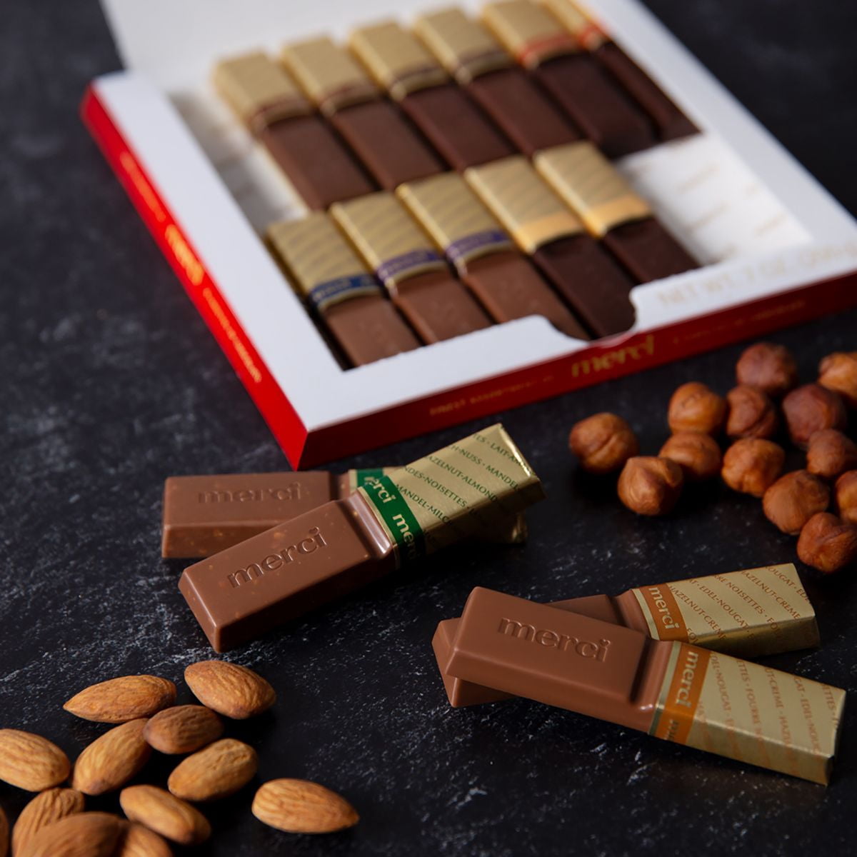 Merci Finest Assortment of European Chocolates, Candy Gift Box