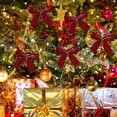 thumbnail image 4 of PuSpu Home Decor Christmas Decoration Christmas Tree Decoration Small Hanging Deluxe Bow Set Household Products, 4 of 6