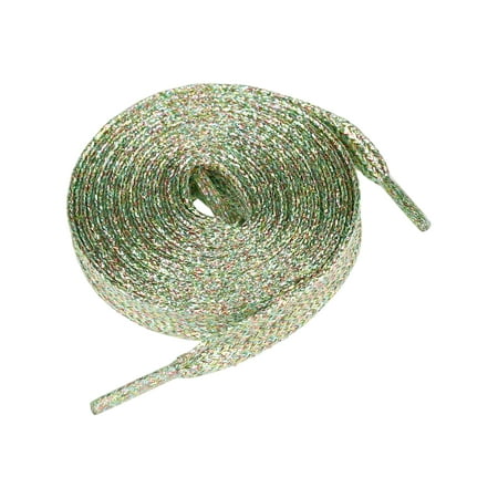

Allegra K Glitter Shiny Sparkling Flat Sneakers Shoelace Shoe Laces Strings